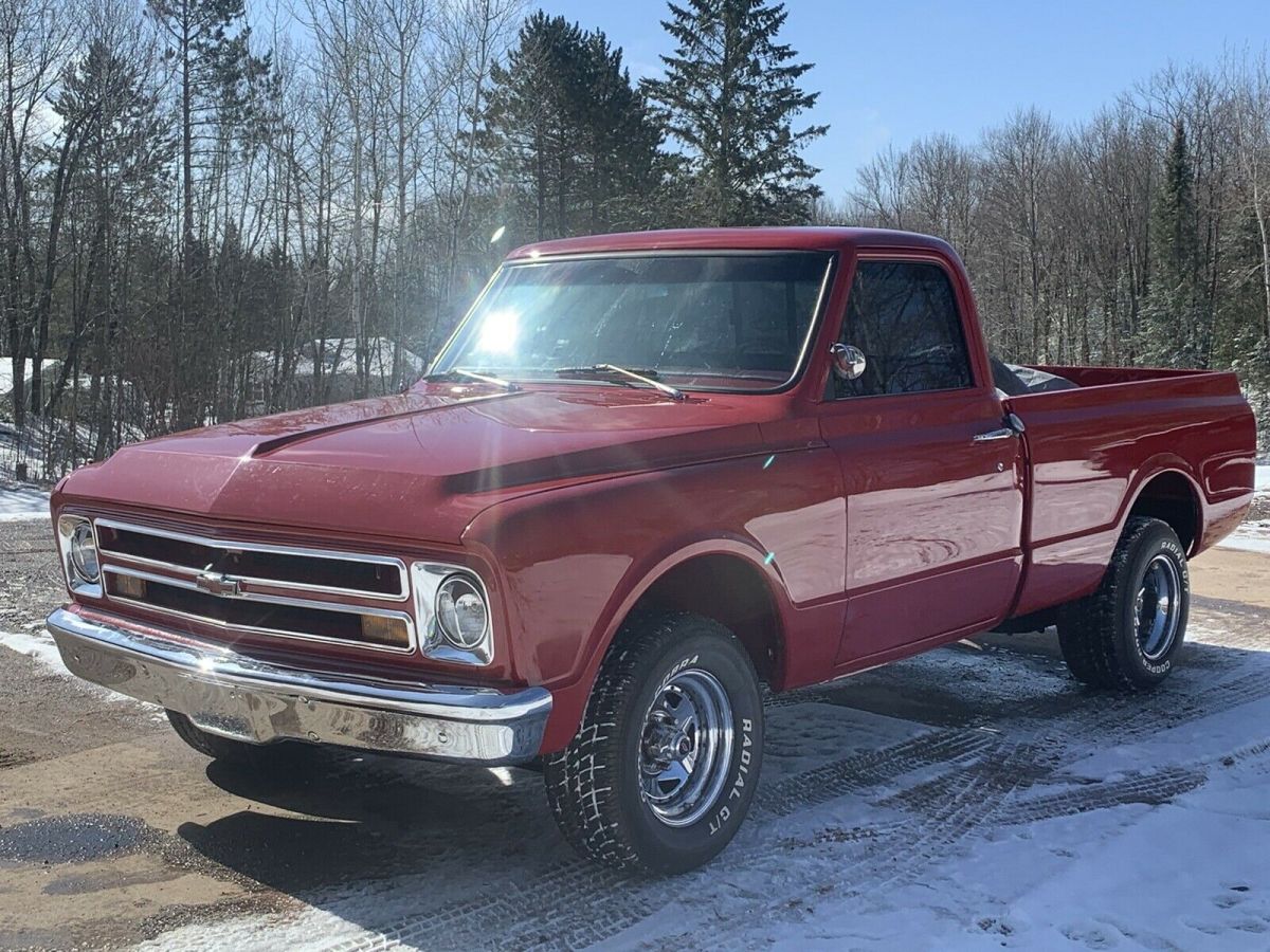 1967 Chevrolet C-10 Pickup Red RWD Automatic 1967 Chevrolet C-10