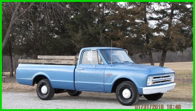 1967 Chevrolet C10 C/K Truck, 250 Straight 6, 3 On the Tree Manual Transmission 1967 Chevrolet C10 Original C/K Pickup Truck