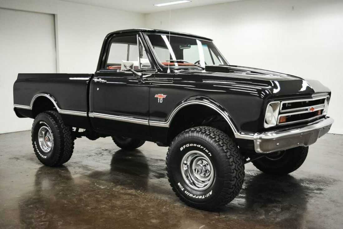 1967 Chevrolet C10 CST CUSTOM 4X4 378 Miles Black Pickup Truck 396 Big Block Che 1967 Chevrolet C-10 CST CUSTOM 4X4