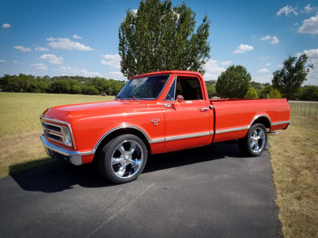 1967 Chevrolet C10 Custom Cab big window AC PS PB Coys 67407 Miles Orange Pickup 1967 Chevrolet C-10 Custom Cab big window AC PS PB Coys