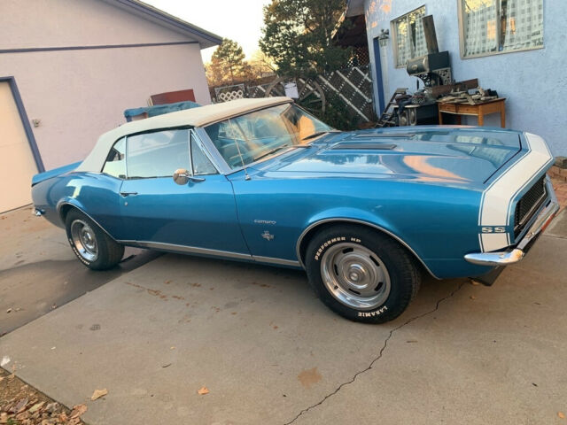 1967 Chevrolet Camaro RS SS Convertible First Year Built Marina Blue - photo 10
