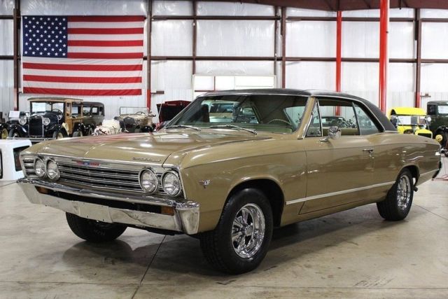 1967 Chevrolet Chevelle 51272 Miles Granada Gold Coupe 283 V8 Power-glide 1967 Chevrolet Chevelle --