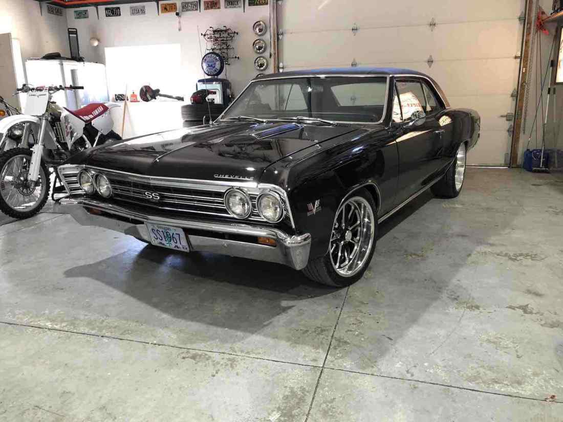1967 Chevrolet Chevelle Black RWD Manual Super Sport 1967 Chevrolet Chevelle Super Sport