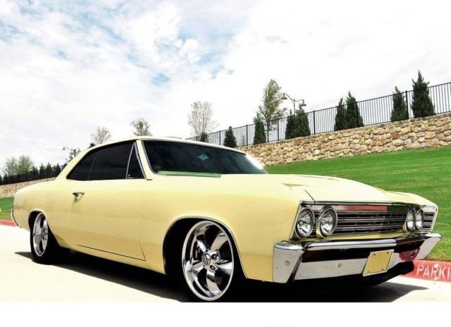 1967 Chevrolet Chevelle BUTTERCUP YELLOW WITH A Iron Headed SBC CRATE 383 3,900 1967 Chevrolet Chevelle BUTTERCUP YELLOW with an Iron Headed SBC CRATE 383