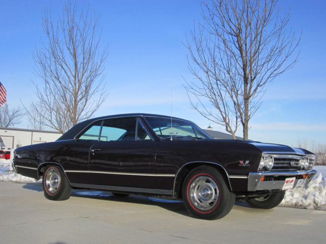 1967 Chevrolet Chevelle Super Sport 396 4 Speed Rare Royal Plum Paint Restored! 1967 Chevrolet Chevelle SS