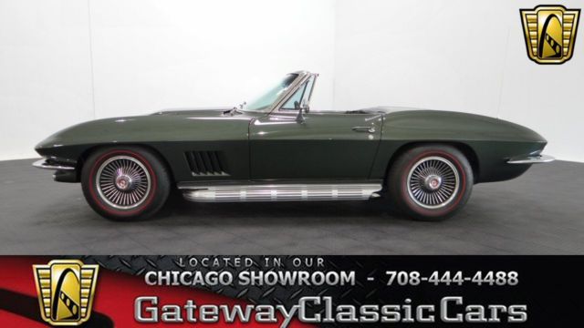 1967 Chevrolet Corvette 41266 Miles Goodwood Green Convertible 427 CID V8 4-Spe 1967 Chevrolet Corvette