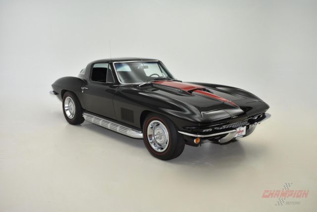 1967 Chevrolet Corvette 427 796 Miles Black/Red Coupe Manual 1967 Chevrolet Corvette 427