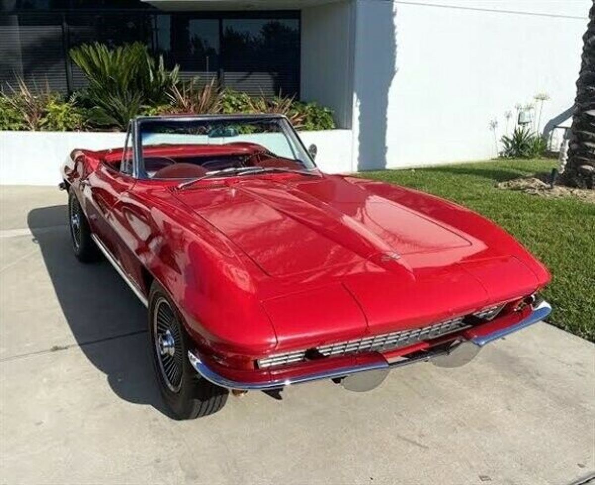 1967 Chevrolet Corvette CONVERTIBLE 44116 Miles Red 327 4 Speed Manual 1967 Chevrolet Corvette CONVERTIBLE