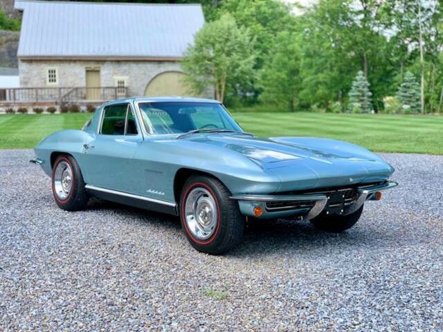 1967 Chevrolet Corvette Rare Elkhart Blue over Teal 327/350hp fact a/c - photo 2