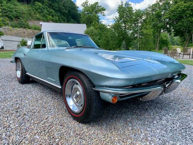 1967 Chevrolet Corvette Rare Elkhart Blue over Teal 327/350hp fact a/c - photo 4