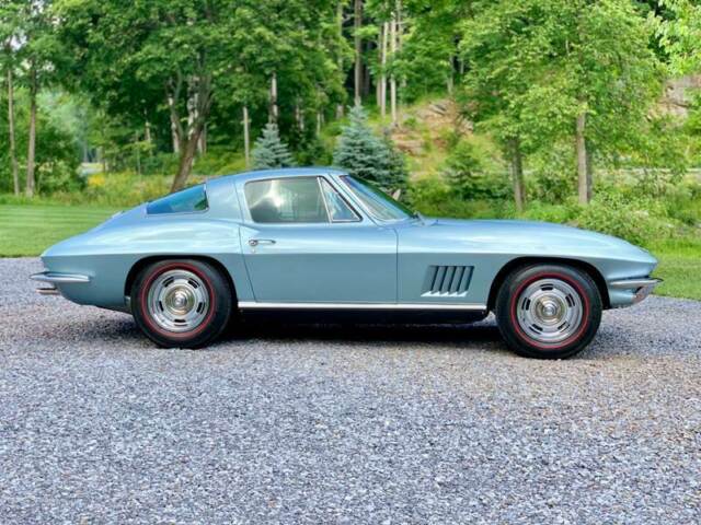 1967 Chevrolet Corvette Rare Elkhart Blue over Teal 327/350hp fact a/c - photo 5