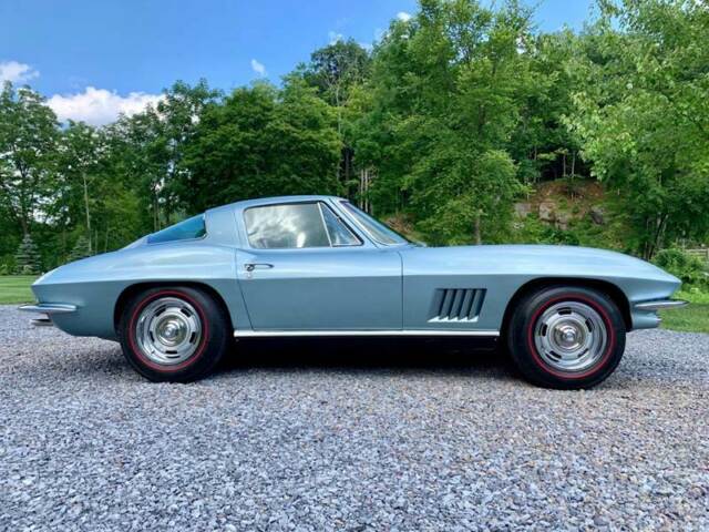 1967 Chevrolet Corvette Rare Elkhart Blue over Teal 327/350hp fact a/c - photo 7