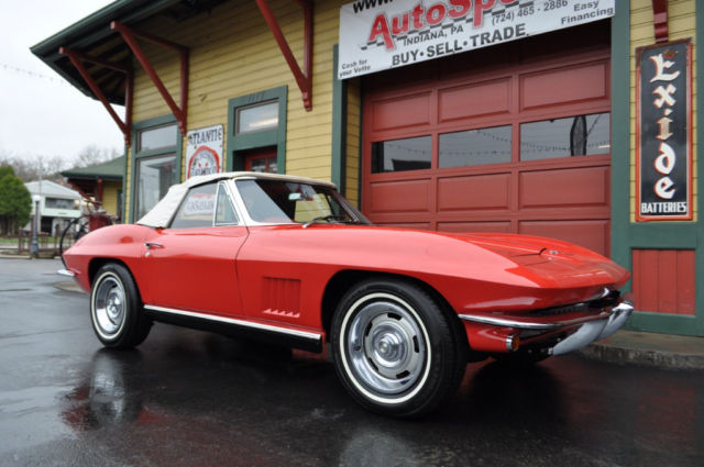 1967 Chevrolet Corvette Red Red Frame Off Restored - photo 2