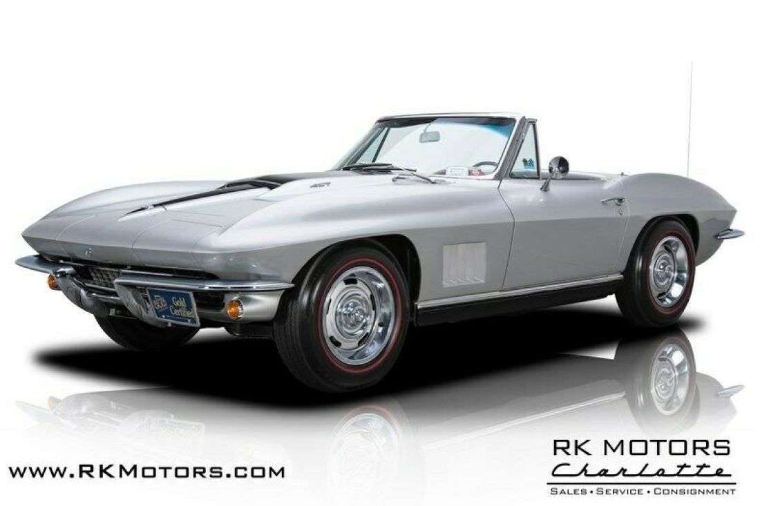 1967 Chevrolet Corvette Silver Pearl Convertible 427 V8 2 Speed Automatic 1967 Chevrolet Corvette