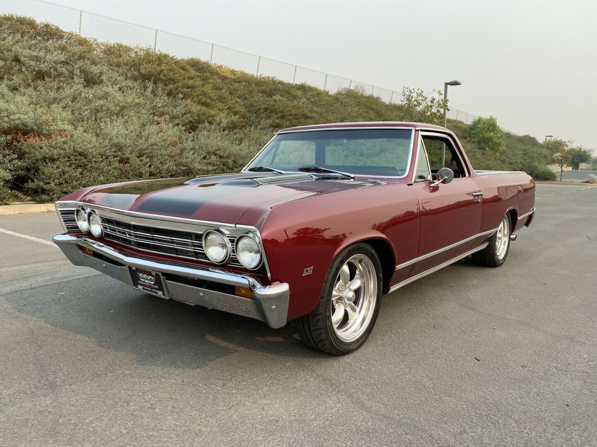 1967 Chevrolet El Camino 3505 Miles MONTEREY RED Pickup 5-Speed Manual 1967 Chevrolet El Camino