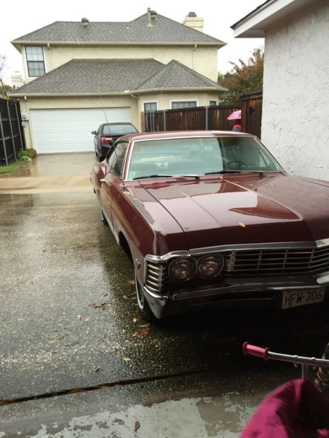 1967 Chevrolet Impala 3-speed column shift 283 V8 engine 1967 Chevrolet Impala