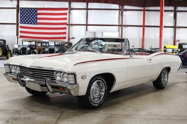 1967 Chevrolet Impala SS 427 20402 Miles Ermine White Coupe 427 V8 Automatic 1967 Chevrolet Impala SS 427