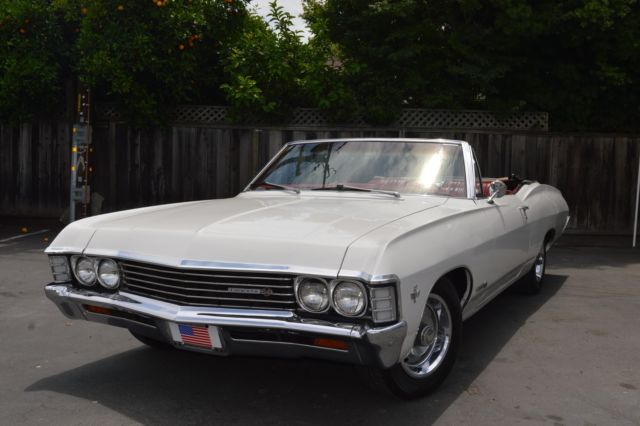 1967 Chevrolet Impala SS Frame Off Restored Ermine White On Red Grogeous 1967 Chevrolet Impala SS