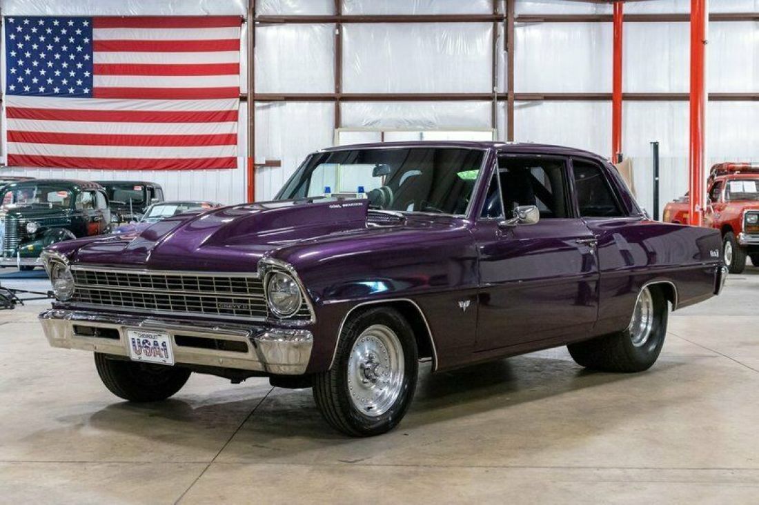 1967 Chevrolet Nova 2178 Miles Purple Coupe 381ci V8 4-Speed Manual 1967 Chevrolet Nova