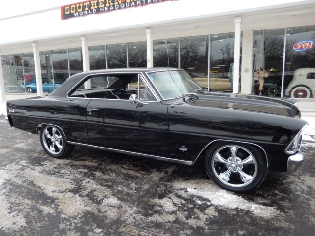 1967 Chevrolet Nova Tuxedo black 350 Muncie 4 speed disc buckets Recent Resto 1967 Chevrolet Nova