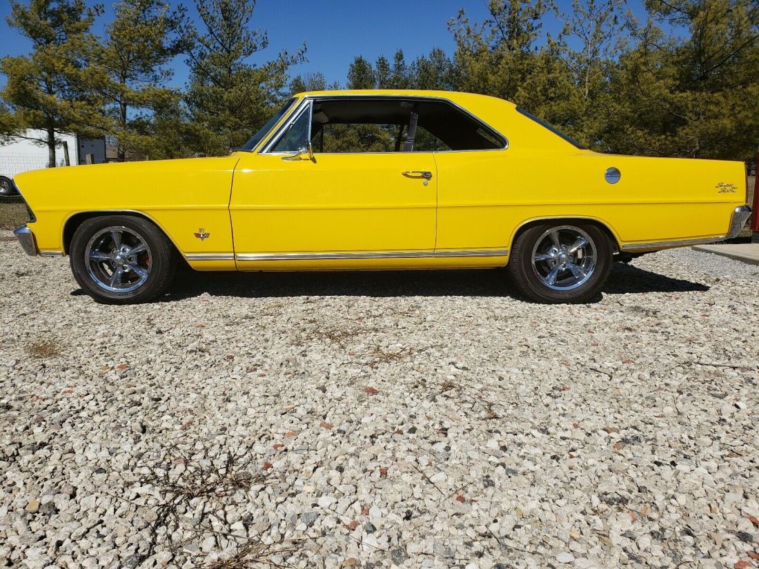 1967 Chevrolet Nova Yellow RWD Automatic Super Sport 1967 Chevrolet Nova Super Sport