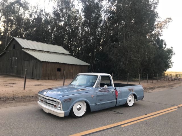 1967 Chevy C10 CUSTOM PICKUP Bagged Patina Frame Off Restoration Vintage AC 1967 Chevrolet C-10 Custom Pickup