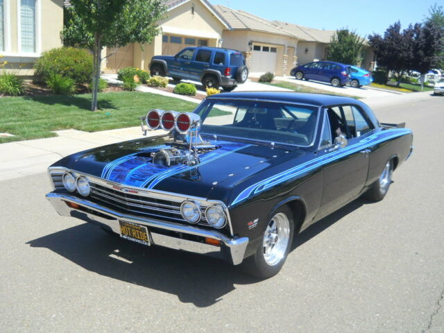 1967 Chevy Chevelle Blown 496/350 671 EFI 4WDB B&M StreetRod ProStreet 66 1967 Chevrolet Chevelle 2 Door Pro Street
