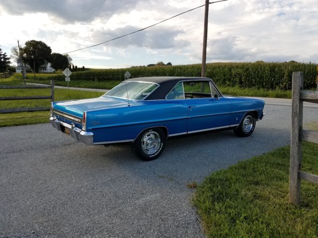 1967 CHEVY II V8 SS 100 PERCENT RUST FREE,ORIG TRUNK AND 1/4s BRAND NEW DRIVE TR 1967 Chevrolet Nova SS