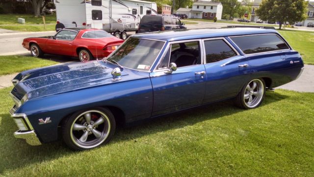 1967 Chevy Impala SS 396 Wagon Restored Numbers Match With Protecto plate On Air 1967 Chevrolet Impala Station Wagon