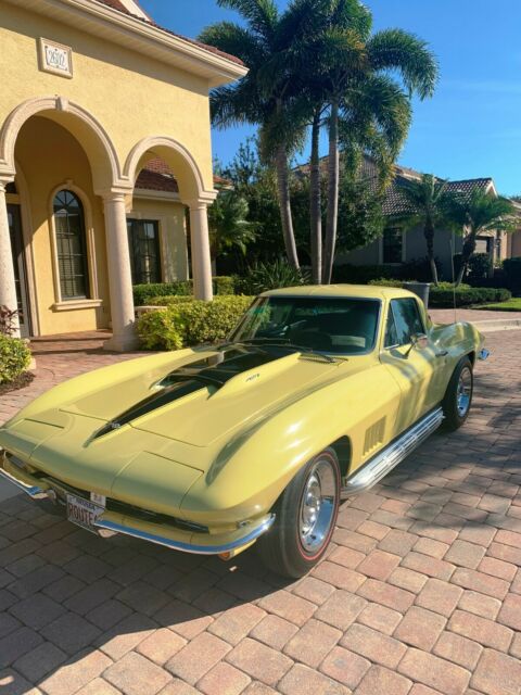 1967 CORVETTE 427 / 435 HP SUNFIRE YELLOW CERTIFIED 1967 Chevrolet Corvette 427/435HP