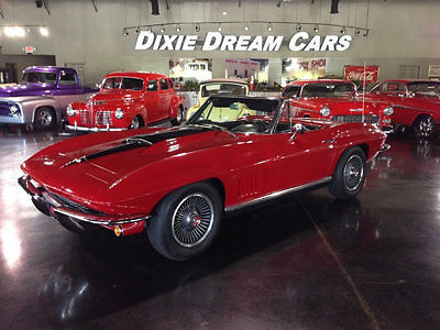 1967 Corvette Big Block 427 Sting Ray Roadster Muncie 4 Speed PS PDisc New Top 1967 Chevrolet Corvette Roadster