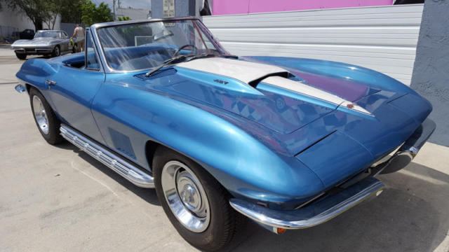 1967 Corvette Convertible 427/390 - Marina Blue, Power Steering, Frame-On Resto 1967 Chevrolet Corvette