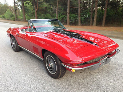1967 Corvette Convertible Big Block 427 Muncie 4 Speed PS PB Sting Ray Roadster 1967 Chevrolet Corvette 427 Big Block Roadster