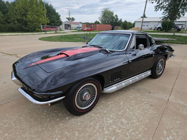 1967 CORVETTE COUPE TUXEDO BLACK ON BLACK 468CI 500HP 4 SPEED SIDE EXHAUST NICE 1967 Chevrolet Corvette