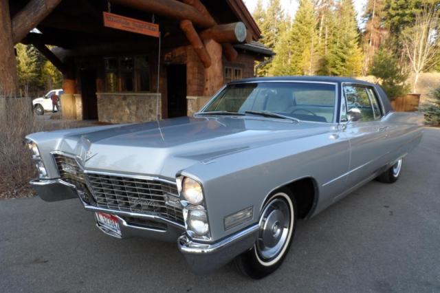1967 Coupe Deville Special Order White interior with 16 Regal Silver 1967 Cadillac DeVille
