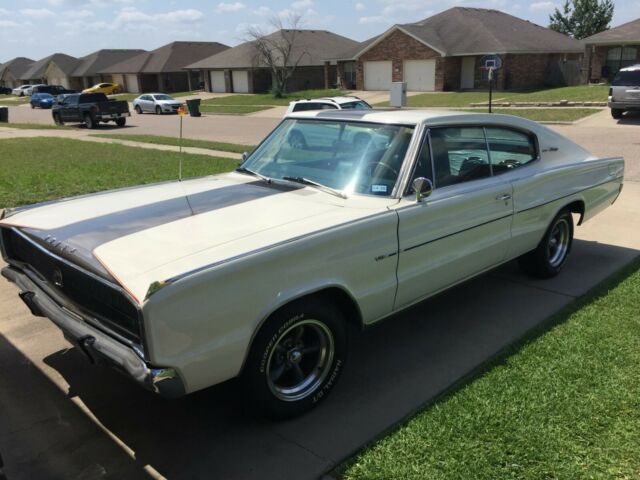 1967 Dodge Charger 318 White with Ble Bucket Seats and Console 1967 Dodge Charger