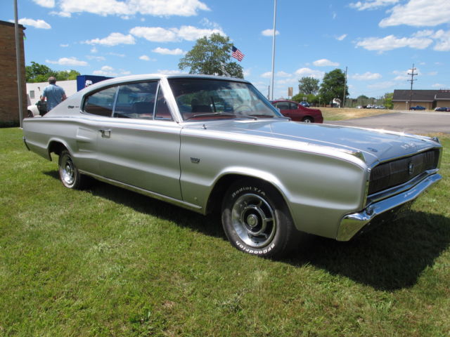 1967 Dodge Charger - Silver with Red Interior - 383 cubic inch - 4bbl- Automatic 1967 Dodge Charger