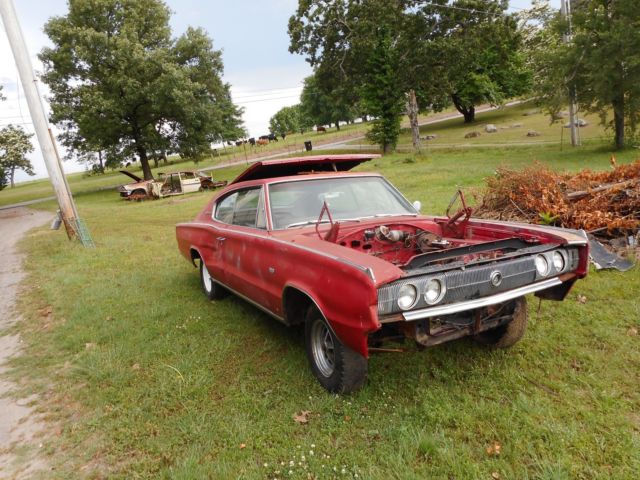 1967 Dodge Charger Super Solid Arkansas Car Red Interior and Body 383 Automatic 1967 Dodge Charger