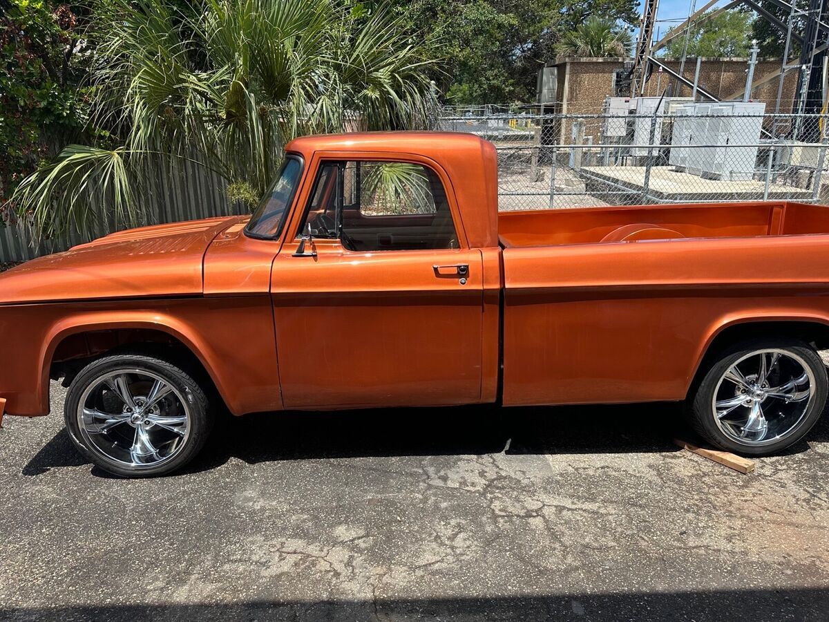 1967 Dodge D/W Series Pickup Orange RWD Manual 1967 Dodge D/W Series