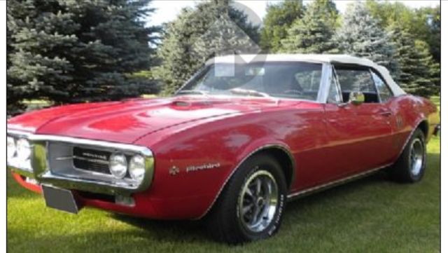 1967 firebird convertible 400 1967 Pontiac Firebird Red