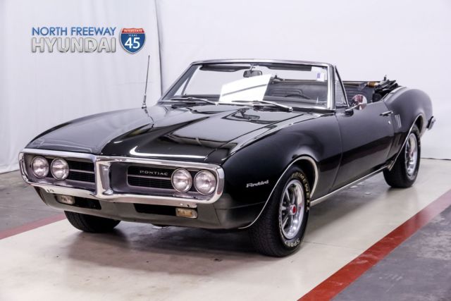 1967 Firebird Convertible Black Auto Starts and Runs 1967 Pontiac Firebird Convertible