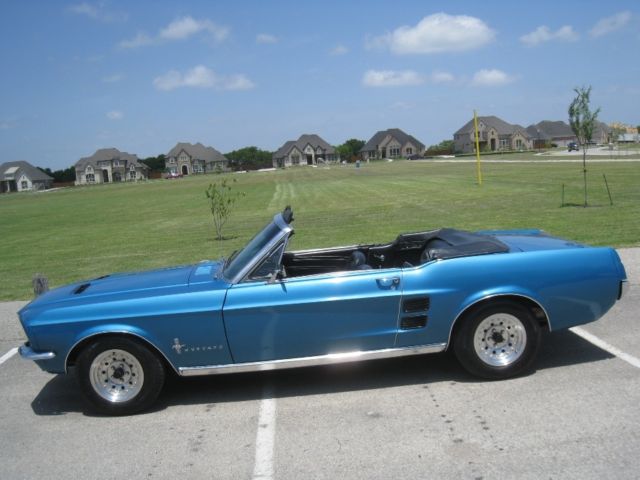 1967 Ford Convertible Mustang 289 C-code Automatic Transmission 1967 Ford Mustang Convertible
