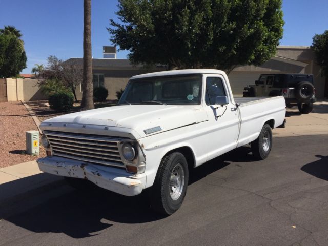 1967 Ford F-250, V8, Long Bed, Manual Transmission Pickup Truck 1967 Ford F-250