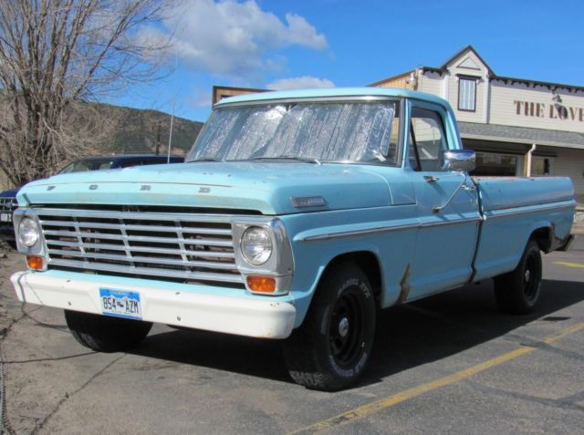 1967 Ford F100 ORIGINAL F-100 Pickup Truck! 1/2 Ton Styleside LWB 352 V8 4-Speed 1967 Ford F-100 Custom Cab