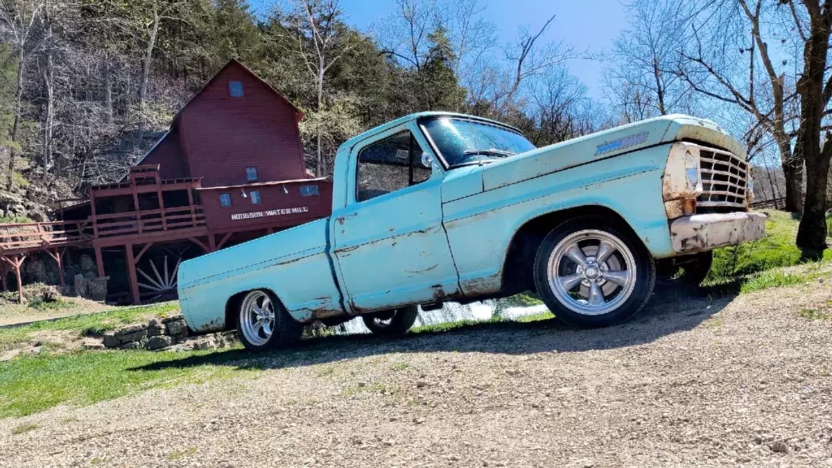 1967 Ford F100 Pickup Blue Bumpside 1967 Ford F100 Bumpside