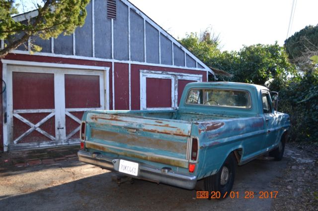 1967 Ford F100 Ranger Pick Up Barn Find Farm Truck F-100 1967 Ford F-100 RANGER