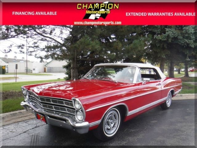 1967 Ford Galaxie 500 76770 Miles Candy apple red Convertible 390cu A 1967 Ford Galaxie --