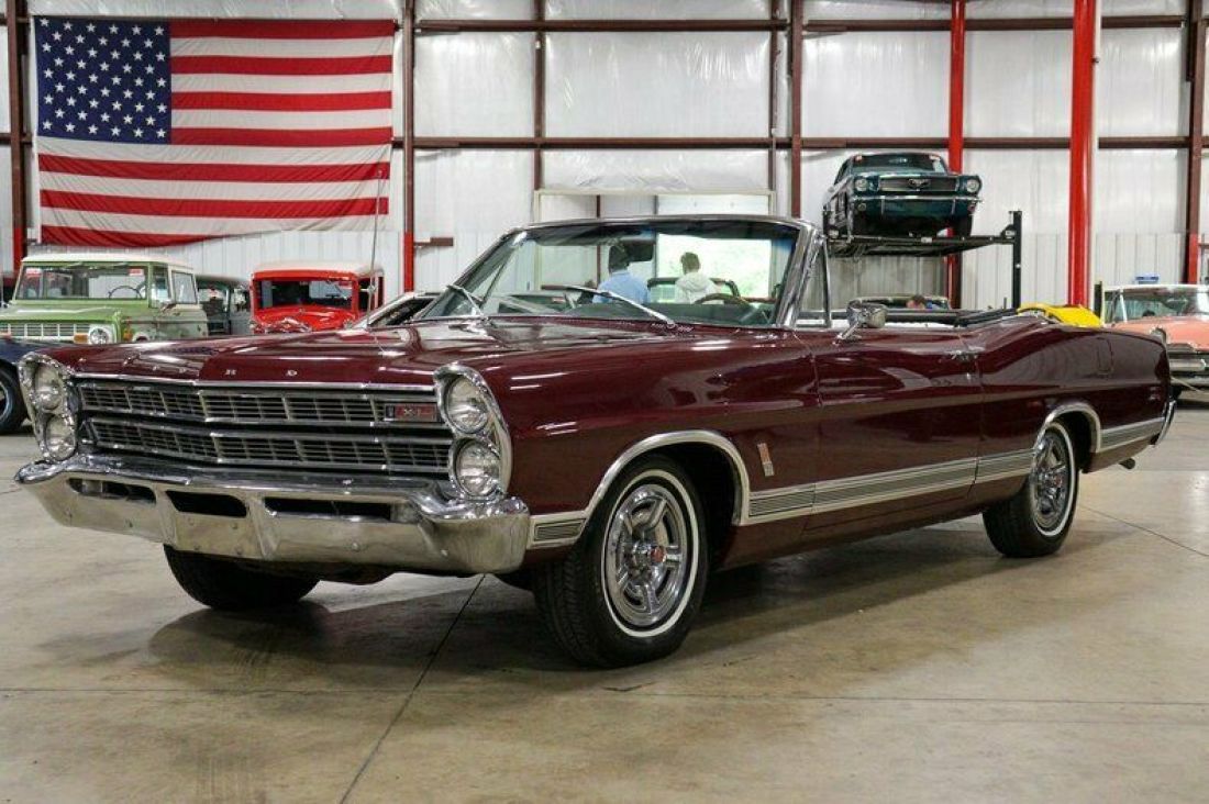 1967 Ford Galaxie 500 XL 14481 Miles Burgundy Convertible 390 V8 Manual 1967 Ford Galaxie