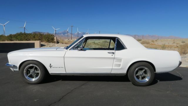 1967 Ford Mustang 289 V8 C CODE P/S! AC! WIMBLEDON WHITE! - photo 3