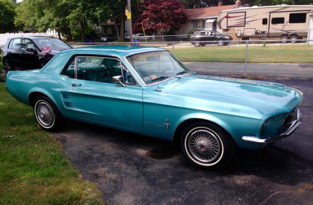 1967 Ford Mustang: 31,500 mile restored Arizone car in Frost Turquoise 1967 Ford Mustang coupe